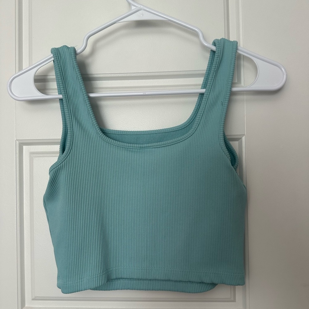 Wild Fable - M - Light teal cropped tank
